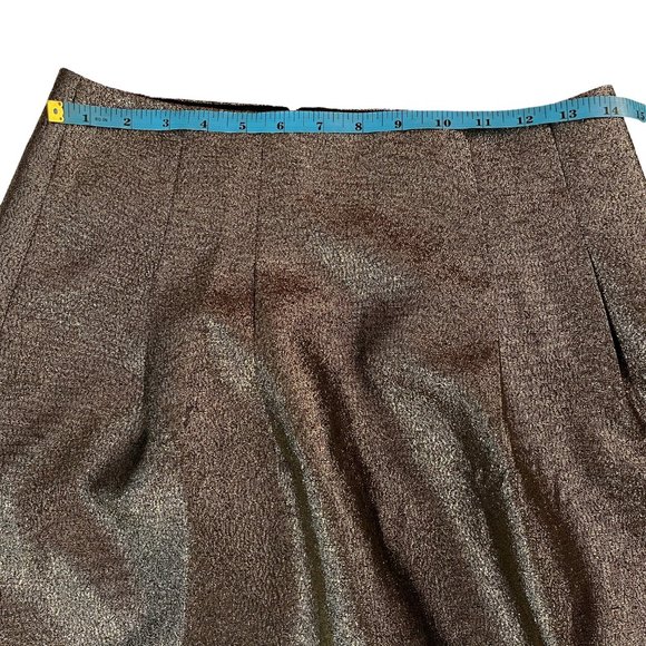 Madewell Gold Metallic Chic A Line Mini Skirt ECU - Picture 9 of 9